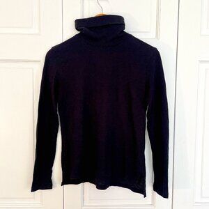 Madewell Turtleneck, Long Sleeve T | Black | Size S